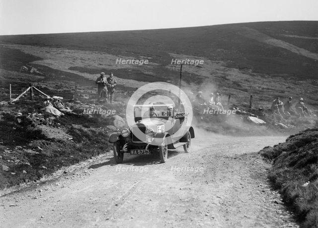 Charron-Laycock open 4-seater of WF Milward taking part in the Scottish Light Car Trial, 1922. Artist: Bill Brunell.