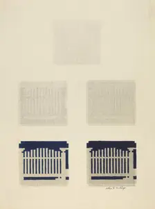 Chart of Coverlet Thread Construction, 1941. Creator: Merkley, Arthur G.