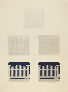 Chart of Coverlet Thread Construction, 1941. Creator: Merkley, Arthur G.