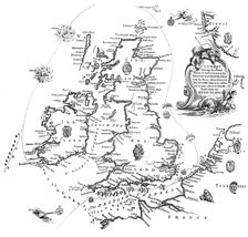 Chart of the Spanish Armada's course, 1588 (1893)