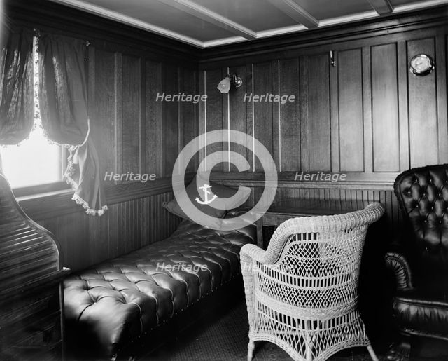 Chart room, S.S. J.H. Sheadle, between 1906 and 1910. Creator: Unknown.