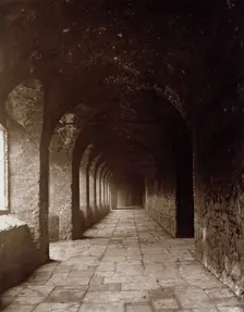 Charterhouse - cloisters, c1880. Creator: Henry Dixon & Son