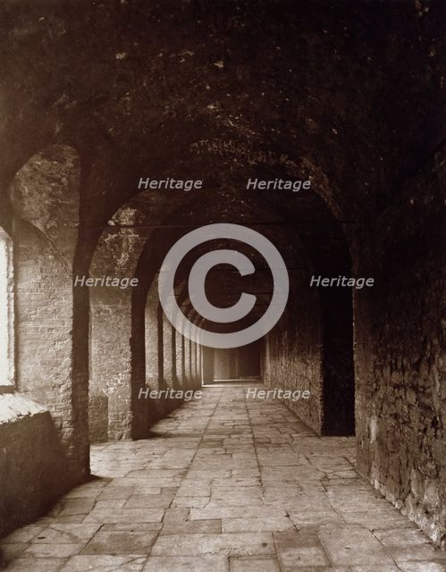Charterhouse - cloisters, c1880. Creator: Henry Dixon & Son.