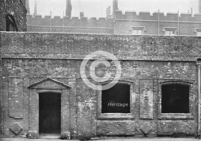'Charterhouse. Exterior of Cloister Alley', 1925. Artist: Unknown.