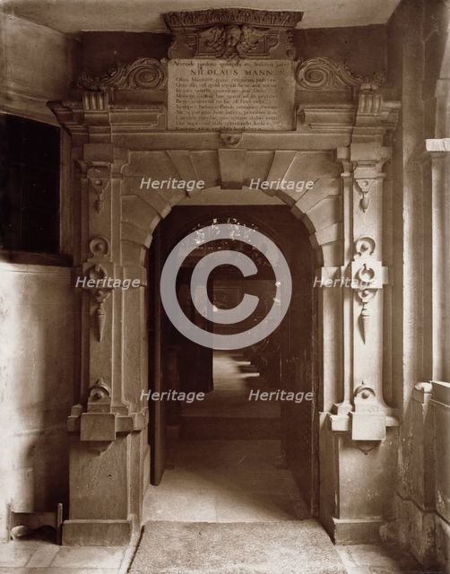 Charterhouse - Entrance to Chapel, c1880. Creator: Henry Dixon & Son.