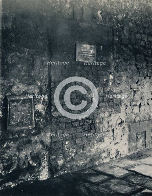 Charterhouse. Food-Hatch and Doorway of a Monk's Cell, in the Cloister', 1925. Artist: Unknown.