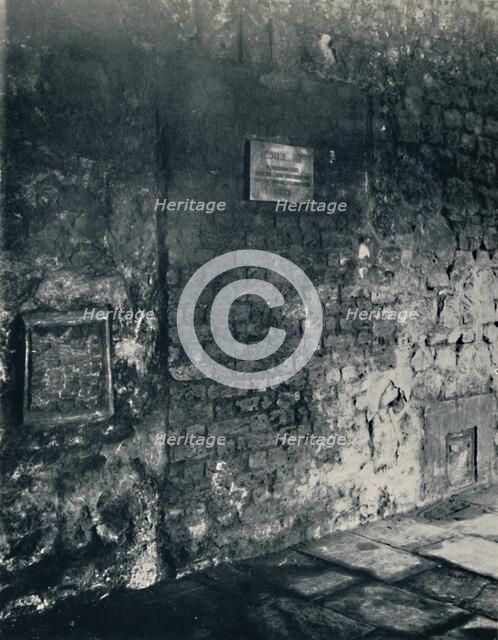 Charterhouse. Food-Hatch and Doorway of a Monk's Cell, in the Cloister', 1925. Artist: Unknown.