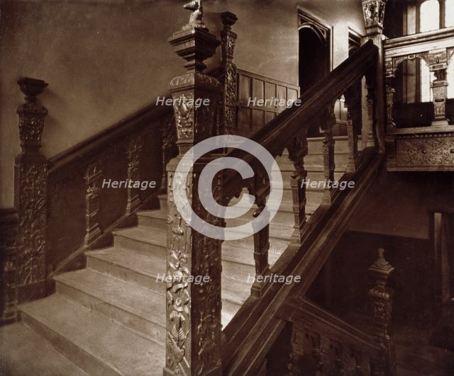 Charterhouse - Grand Staircase, c1880. Creator: Henry Dixon & Son.