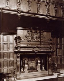 Charterhouse - Great Hall, chimneypiece, c1880. Creator: Henry Dixon & Son