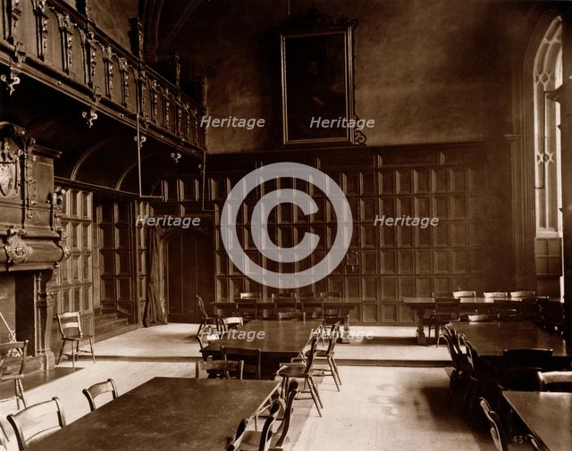 Charterhouse - Great Hall, interior, c1880. Creator: Unknown.