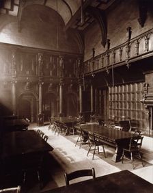 Charterhouse - Great Hall, interior, c1880. Creator: Henry Dixon & Son