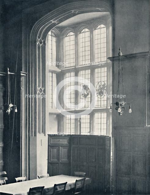 'Charterhouse. Interior of Bay in the Dining Hall', 1925. Artist: Unknown.