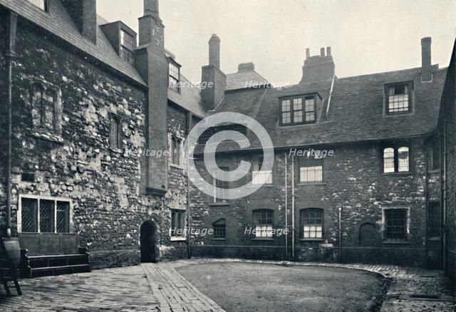 'Charterhouse. Interior of Wash-House Court', 1925. Artist: Unknown.