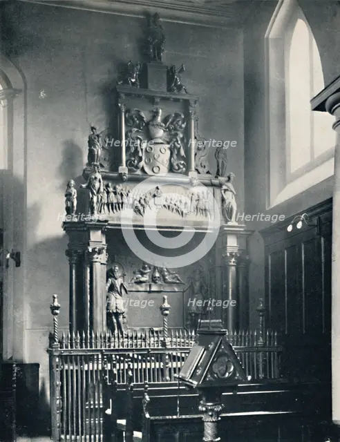 'Charterhouse. Thomas Sutton's Monument in the Chapel', 1925. Artist: Unknown.