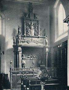 Charterhouse. Thomas Sutton's Monument in the Chapel 1925