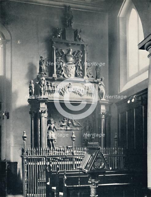 'Charterhouse. Thomas Sutton's Monument in the Chapel', 1925. Artist: Unknown.