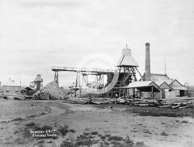 Charters Towers Brilliant G M Coy mine, 1894. Creator: Poul C Poulsen.