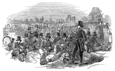 Chartist Agitation, the Police Force on Bonner's Fields, 1848, (1900)