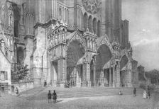 Chartres Cathedral, northern France, c1830s. Artists: Jean Jacottet, Philippe Benoist