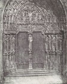 [Chartres Cathedral, Central Portal of the South Transept; The Last Judgment], 1855, printed 1857. Creator: Charles Nègre