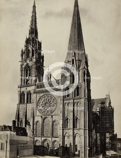 Chartres Cathedral, France, 19th century. Artist: Unknown.