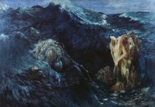 Charybdis and Scylla, 1894. Creator: Ernest Cornelis Ary Renan