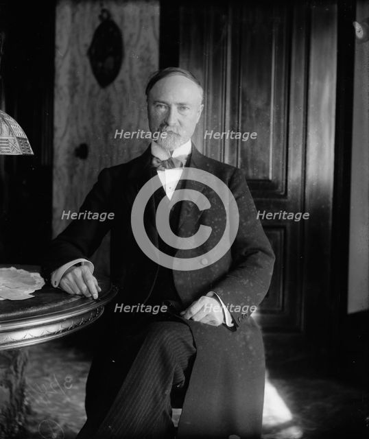 Chas. W. Fairbanks seated, 1910. Creator: Bain News Service.
