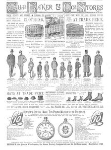 Chas. Baker & Co.'s Stores, 1883. Creator: Unknown
