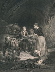 Chas. Edward (The Pretender) And Flora Macdonald (mid 19th century). Creator: J Rogers