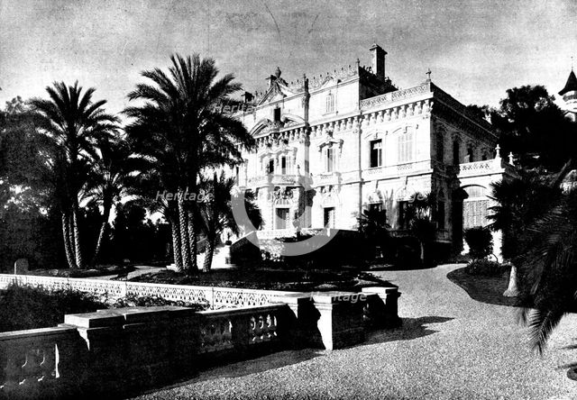 Château Thorenc, Cannes, where Mr. Gladstone is now staying as the guest of Lord Rendel, 1898. Creator: Numa Blanc.