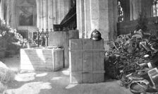 Chateau-Thierry delivre; une partie du butin entasse par l'ennemi dans l'eglise Saint..., 1918. Creator: Unknown