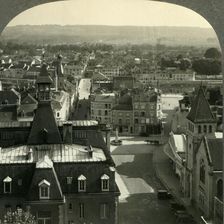 Chateau-Thierry, France, Today - Looking South from the Ramparts of the Chateau c1930s. Creator: Unknown