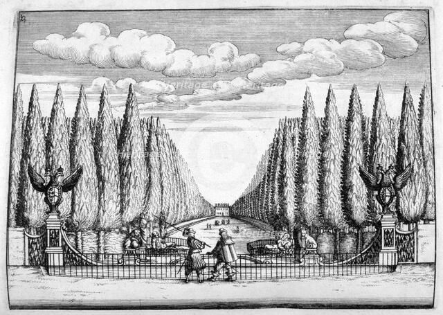 Chateau and garden design, 1664. Artist: Georg Andreas Bockler