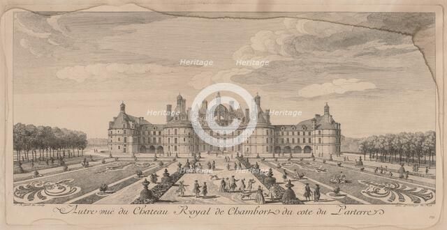 Chateau Chambord from the Gardens. Creator: Jacques Rigaud (French, 1681-1754).