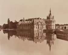 Chateau, Chantilly, between 1867 and 1870. Creator: Adolphe Braun