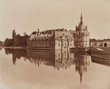 Chateau, Chantilly, between 1867 and 1870. Creator: Adolphe Braun
