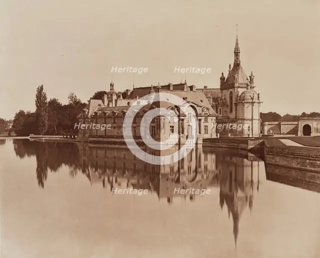 Chateau, Chantilly, between 1867 and 1870. Creator: Adolphe Braun.