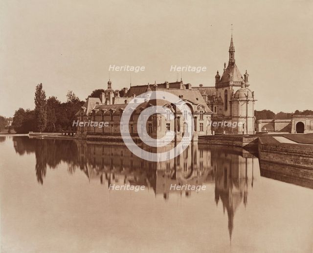 Chateau, Chantilly, between 1867 and 1870. Creator: Adolphe Braun.