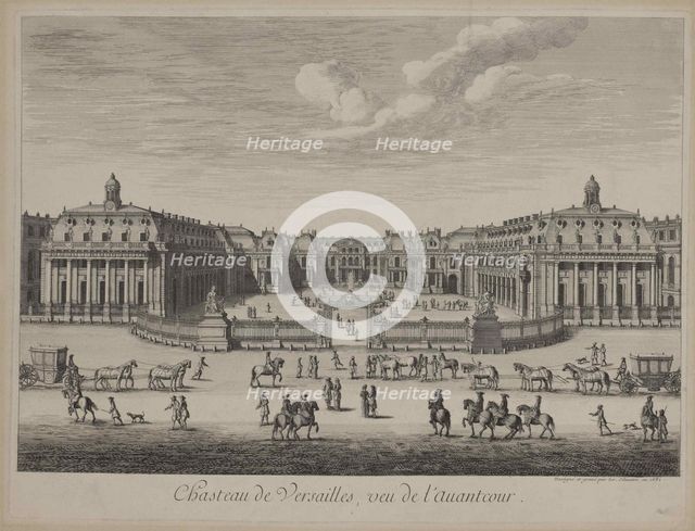 Château de Versailles in 1682, 1682. Creator: Anonymous.
