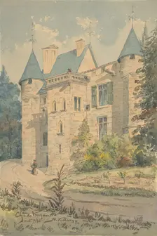 Château de Vouzan, 1888. Creator: Henry Victor Burgy