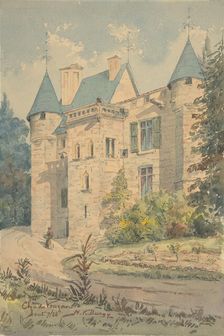 Château de Vouzan, 1888. Creator: Henry Victor Burgy