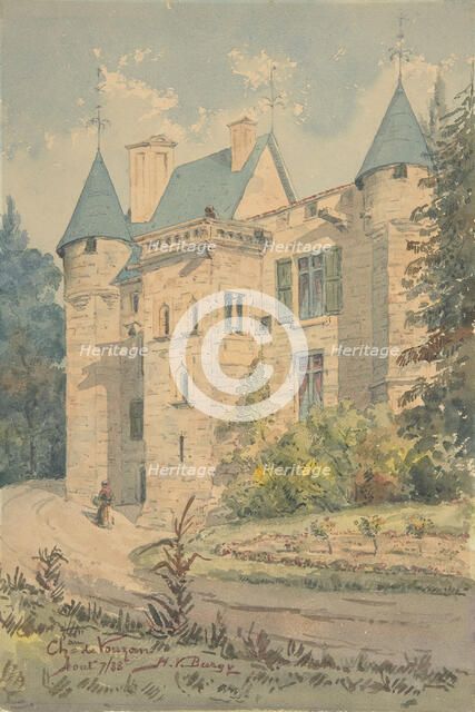 Château de Vouzan, 1888. Creator: Henry Victor Burgy.