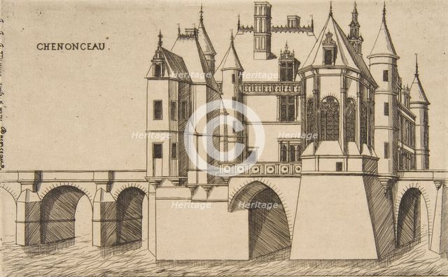 Château de Chenonceau, No 2, 1856. Creator: Charles Meryon.