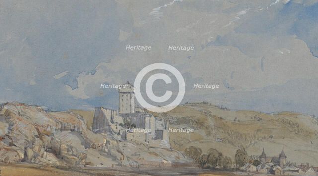 Château de Lourdes, July 11, 1836. Creator: William Callow.