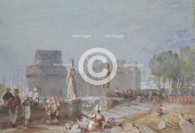 Chateau de Nantes, c1830. Artist: JMW Turner.