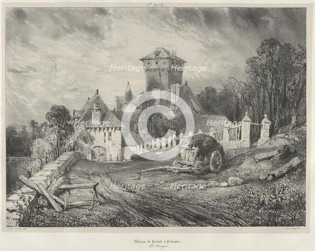 Château de Pesteil à Polminhac, 1832. Creator: Godefroy Engelmann.