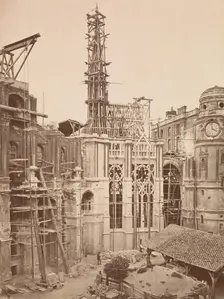 Château de St.-Germain-en-Laye, Intérieur de la cour, Chapelle, 1862-67. Creator: Médéric Mieusement