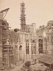 Château de St.-Germain-en-Laye, Intérieur de la cour, Chapelle, 1862-67. Creator: Médéric Mieusement