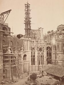 Château de St.-Germain-en-Laye, Intérieur de la cour, Chapelle, 1862-67. Creator: Médéric Mieusement