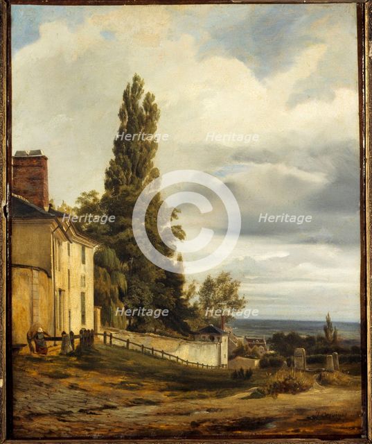 Chateau des Brouillards, rue de l'Abreuvoir and the Fontaine-du-But, in Montmartre, c1840. Creator: J Desvigne.